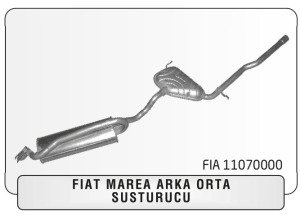 FIAT MAREA MIDDLE REAR EXHAUST.1.6 (1996 - 02)