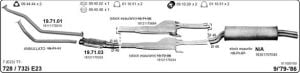 BMW E23 MIDDLE EXHAUST. BMW E23 7.28İ 732İ (1980-1986)