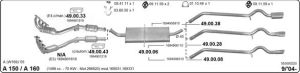 MERCEDES W169 KATALİTİK KONVERTER A140 - A160 - A190 (2005- 09)