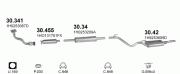 VW GOLF 3 VARIANT REAR EXHAUST (Long Chassis)