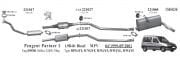 PEUGEOT PARTNER 1.9D FRONT PIPE-EXHAUST. (1999 - 08)