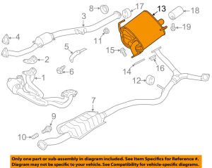 SUBARU FORESTER REAR EXHAUST.2.5 (2014 - 20187
