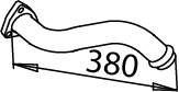 MERCEDES MB1922 EGZOZ SOL MANİFOLT BORUSU