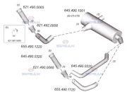 MERCEDES MB1922 EGZOZ SPİRAL HAVŞASI BORUSU
