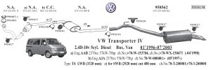 VW TRANSPORTER T4 KATALİTİK KONVERTER