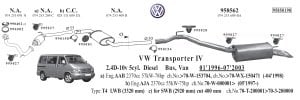 VW TRANSPORTER T4 CATALYTIC CONVERTER