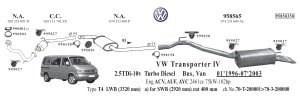 VW TRANSPORTER T4 CATALYTIC CONVERTER