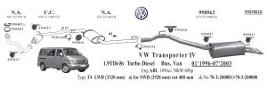 VW TRANSPORTER T4 CATALYTIC CONVERTER