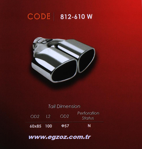 OPEL EXHAUST TIP DOUBLE TRIANGLE