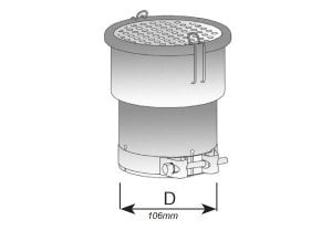 EGZOZ KIVILCIM ÖNLEYİCİ ALEV KESİCİ 106mm Çap