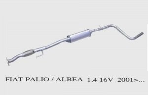 FİAT PALİO 1.4İ ORTA EGZOZ 2001>..