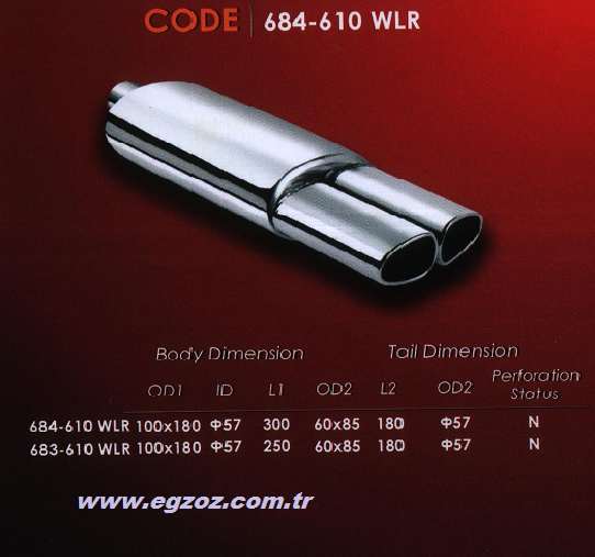 OPEL PERFORMANS ARKA EGZOZ  ÇİFTLİ ÜÇGEN