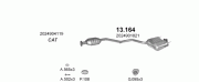 MERCEDES C180 ORTA EGZOZ (W202) 1.8İ - 2.0i