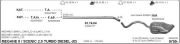 RENAULT MEGANE II REAR EXHAUST Capriolet - Coupe 1.5DCI / 1.9TD /2.0İ 2003>.....