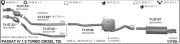 VOLKSWAGEN PASSAT MIDDLE EXHAUST (1.8T - 1.9 - 2.0 TDI 2000 - 06)