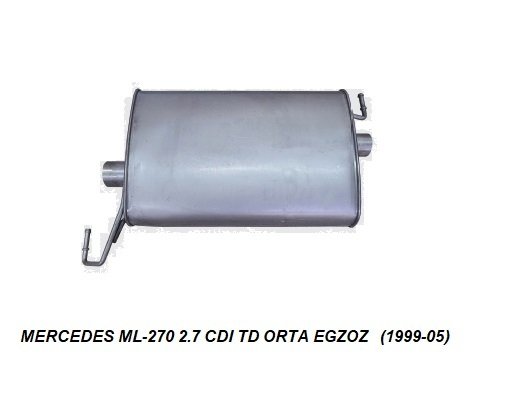 MERCEDES ML270 CDI MIDDLE EXHAUST W163 1998>.....