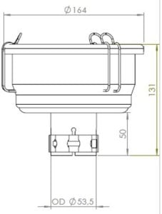 FORKLIFT EXHAUST ANTI-SPARK FLAME BREAKER (42mm pipe diameter)