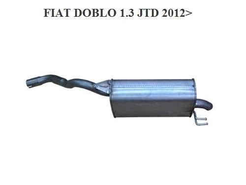 FİAT DOBLO ARKA EGZOZ 1.3 MJTD 2010>....