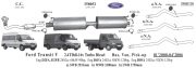 FORD TRANSİT ARKA  EGZOZ BORUSU  V184 2.4 TDCi .Kısa Şaşe