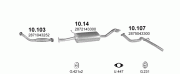 HYUNDAI H100 TRUCK EXHAUST OUTLET PIPE (Super)