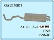 Audi A3 Задний выхлоп 1.6 HB (1996-03)