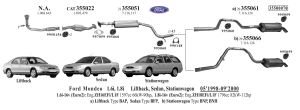 FORD MONDEO KATALİTİK KONVERTER 1.6 / 1.8 /2.0  (1996 - 00)