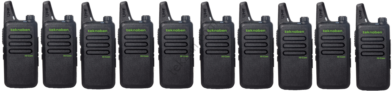 Teknoben Hi-Com Lisanssız El Telsizi 10 lu Set