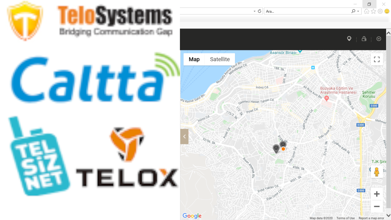 Caltta, TelsizNet, Telox, Telosystems markalar için Bas Konuş Yönetici Konsolu - Dispatcher Yıllık Abonelik Ücreti