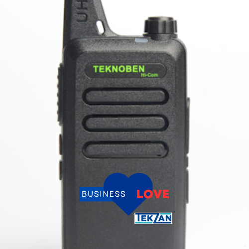 Teknoben Hi-Com Lisanssız El Telsizi İkili Set Business Love Paketi Çengel Kulaklıklı