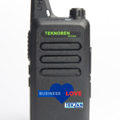 Teknoben Hi-Com Lisanssız El Telsizi İkili Set Business Love Paketi Çengel Kulaklıklı