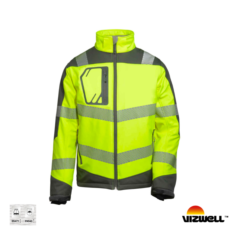 VWJK268 Vizwell™  Reflektörlü Softshell Model Alüminyum Kaplı Termal Mont