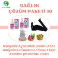 Sole Sağlık Çözüm Paketi 10 (Manyetik Ayak Bilek Bandı 1 Adt,Canlandırma Tabla 1 Adt,Alkamine 2 Adt)