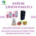 Sole Sağlık Çözüm Paketi 5 (Manyetik Baldır Bandı 1 Adet, Canlandırma Tablası 1 Adt, Alkamine 2 Adt)