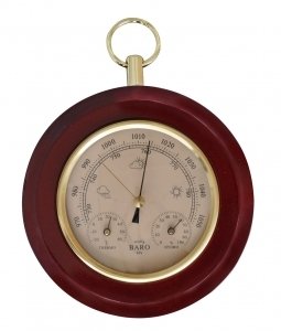 Ahşap Barometre/Termometre/Higrometre 15 cm