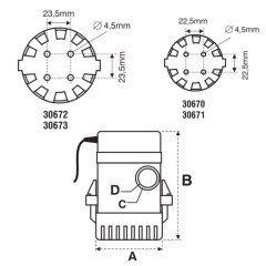 Lalizas Sintine Pompası 1000GPH 24V