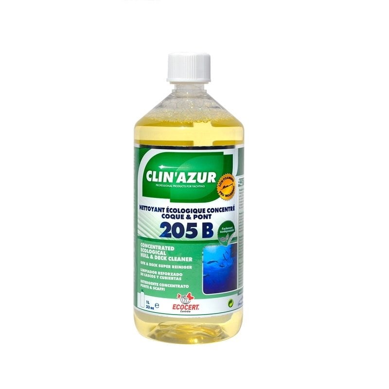 Clin Azur -205B- Ekolojik gövde/güverte için konsantre temizleyici