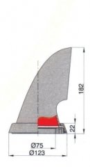 Vetus paslanmaz çelik manika MİSTRAL  BYZ