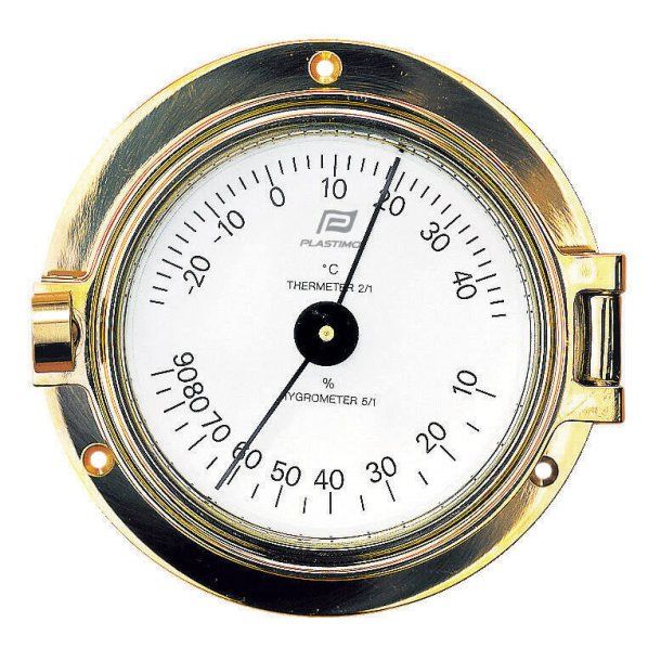 PLASTIMO Pirinç Termometre&Hygrometre Lumboz