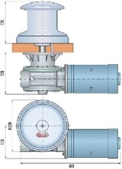 Quick Tumbler Capstan Halat Irgatı 24V  2000W