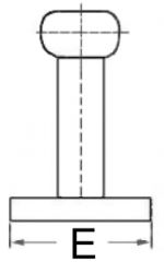 Krom Koç boynuzu,  Model Nordik, 265 mm