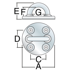 HARKEN 79 mm dörtgen mapa