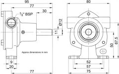 JABSCO 3/8'' Soğutma pompası max.50 HP