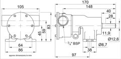 JABSCO 3/4'' Soğutma pompası max.100 HP