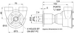 JABSCO 3/4'' Soğutma Pompası FLANŞLI 100 HP