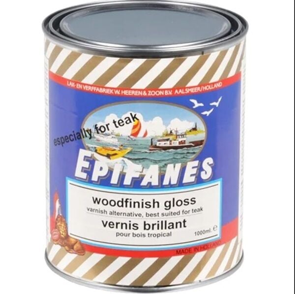 Epifanes Parlak Tik verniği, Woodfinish Gloss, 1 litre