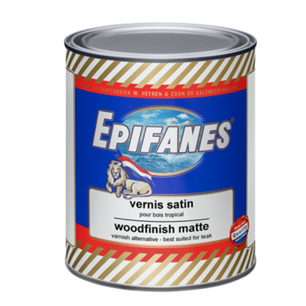 Epifanes Mat-Satin Tik Verniği, Wood Finish Matte, 1 litre
