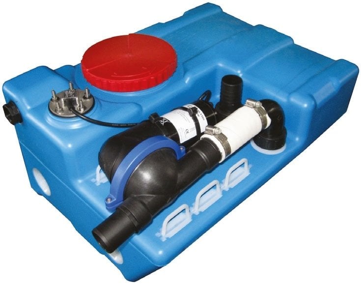 Tekne Karavan için Tuvalet Pis su tankı sistemi  24V