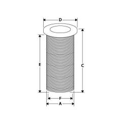 Plastik Bölme Geçiş 7/8''  Ø22mm