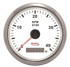 MORS 4000 rpm Devir göstergesi-Motor zaman saati 12-24V 100 mm BYZ
