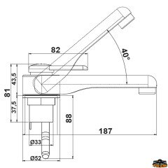 CAN RB1488 sıcak-soğuk musluk 12V